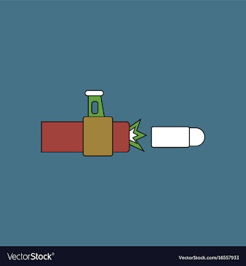 Flat icon design collection rifle bullet shot vector image