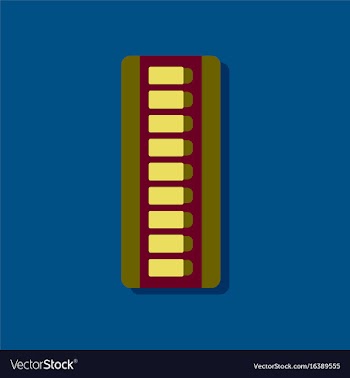 Flat icon design collection rifle magazine with vector image