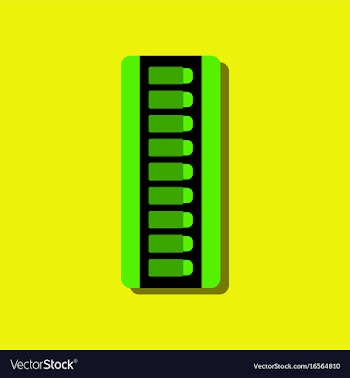 Flat icon design collection rifle magazine with vector image