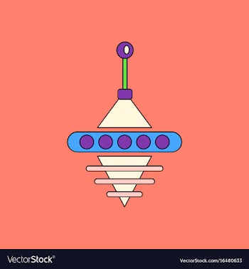 Flat icon design collection rotating whirligig vector image