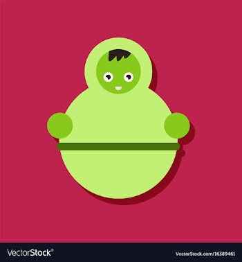 Flat icon design collection russian doll in vector image