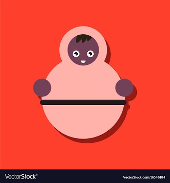 Flat icon design collection russian doll in vector image