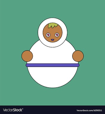 Flat icon design collection russian doll vector image