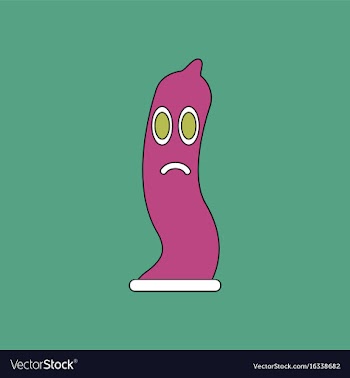 Flat icon design collection sad condom silhouette vector image