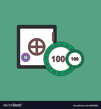 Flat icon design collection safe and chips vector image