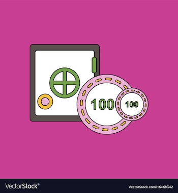 Flat icon design collection safe and chips vector image