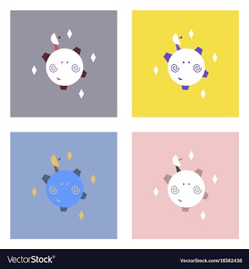Flat icon design collection satellite and antenna vector image