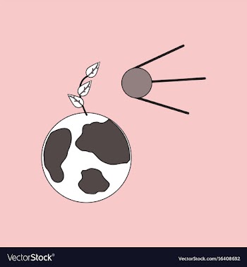 Flat icon design collection satellite and earth vector image