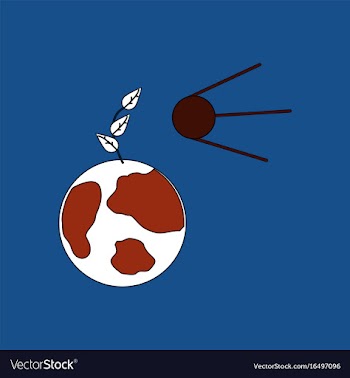 Flat icon design collection satellite and earth vector image
