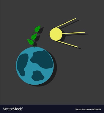 Flat icon design collection satellite and earth vector image