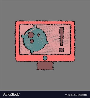 Flat icon design collection satellite and monitor vector image