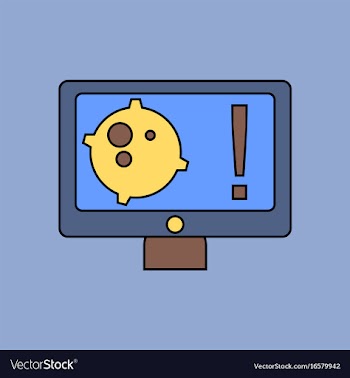 Flat icon design collection satellite and monitor vector image