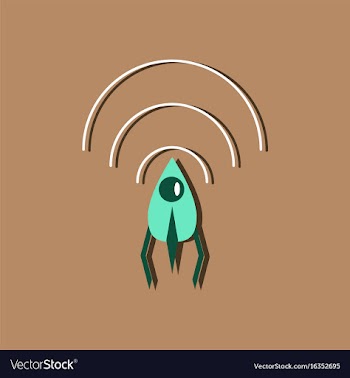 Flat icon design collection satellite and radio vector image