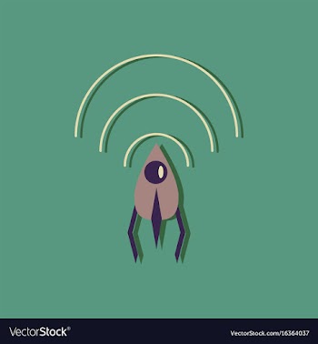 Flat icon design collection satellite and radio vector image