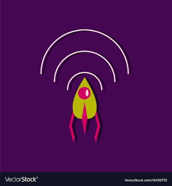 Flat icon design collection satellite and radio vector image