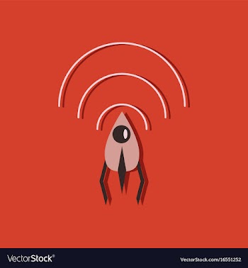 Flat icon design collection satellite and radio vector image
