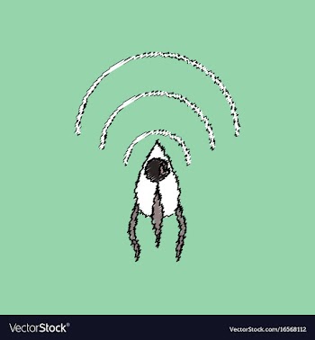 Flat icon design collection satellite and radio vector image