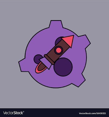 Flat icon design collection satellite and rocket vector image