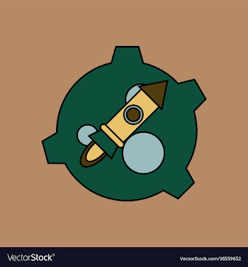 Flat icon design collection satellite and rocket vector image
