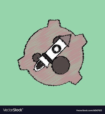 Flat icon design collection satellite and rocket vector image
