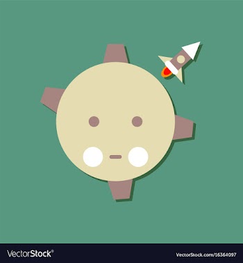 Flat icon design collection satellite and space vector image