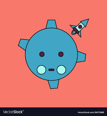 Flat icon design collection satellite and space vector image