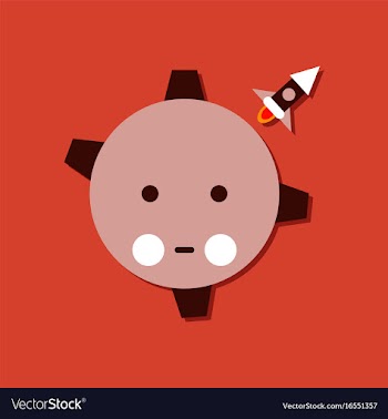 Flat icon design collection satellite and space vector image