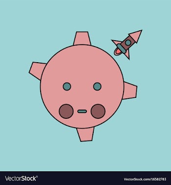 Flat icon design collection satellite and space vector image