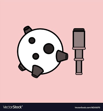 Flat icon design collection satellite and spyglass vector image