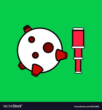 Flat icon design collection satellite and spyglass vector image