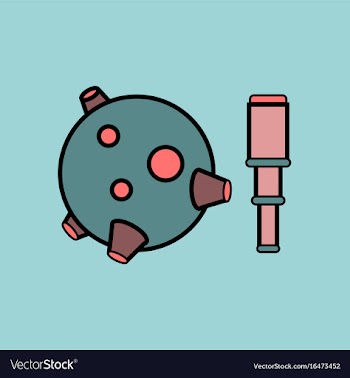 Flat icon design collection satellite and spyglass vector image