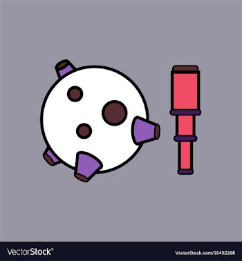 Flat icon design collection satellite and spyglass vector image