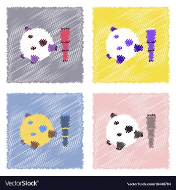 Flat icon design collection satellite and vector image