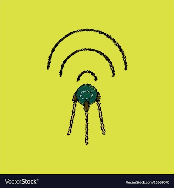 Flat icon design collection satellite and waves vector image