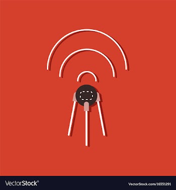 Flat icon design collection satellite and waves vector image