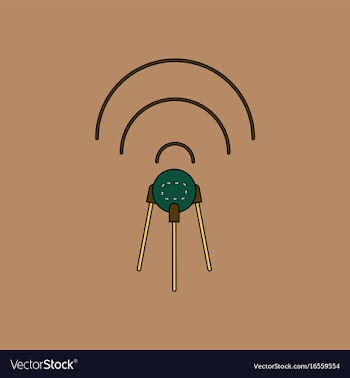 Flat icon design collection satellite and waves vector image