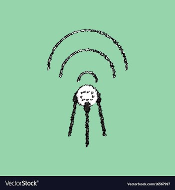 Flat icon design collection satellite and waves vector image