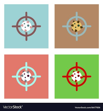 Flat icon design collection satellite at gunpoint vector image