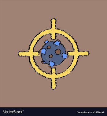Flat icon design collection satellite at gunpoint vector image