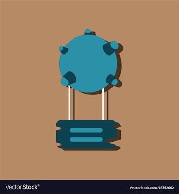 Flat icon design collection satellite base in vector image