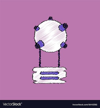 Flat icon design collection satellite base in vector image