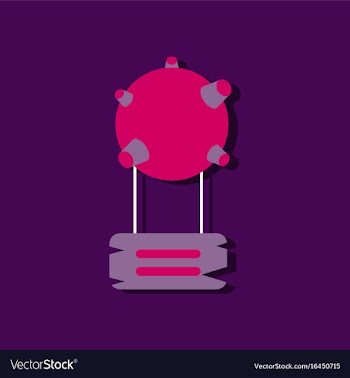 Flat icon design collection satellite base in vector image