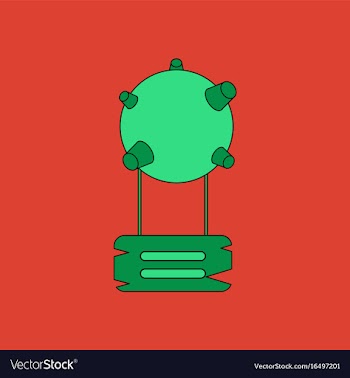 Flat icon design collection satellite base vector image