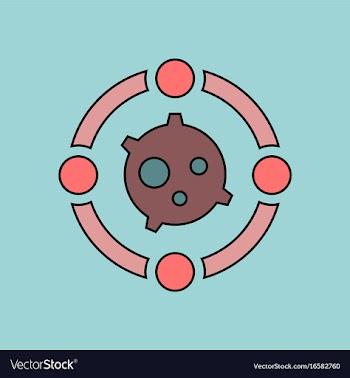 Flat icon design collection satellite between vector image