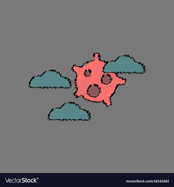 Flat icon design collection satellite in the sky vector image
