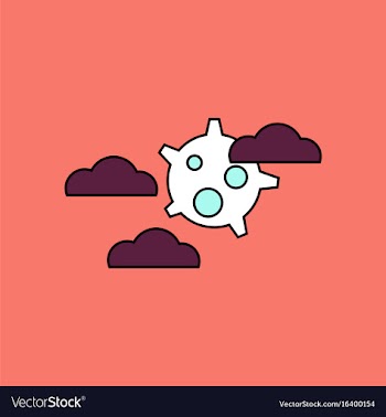Flat icon design collection satellite in the sky vector image