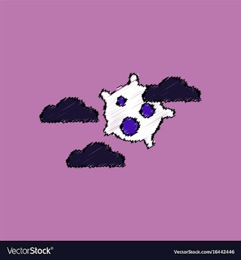 Flat icon design collection satellite in the sky vector image