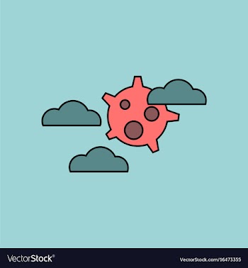 Flat icon design collection satellite in the sky vector image
