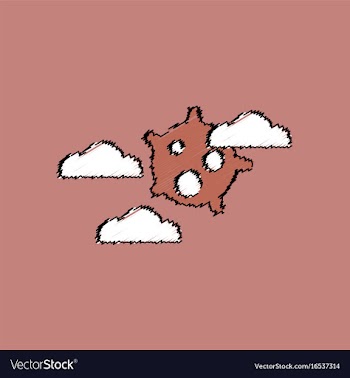 Flat icon design collection satellite in the sky vector image