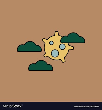 Flat icon design collection satellite in the sky vector image